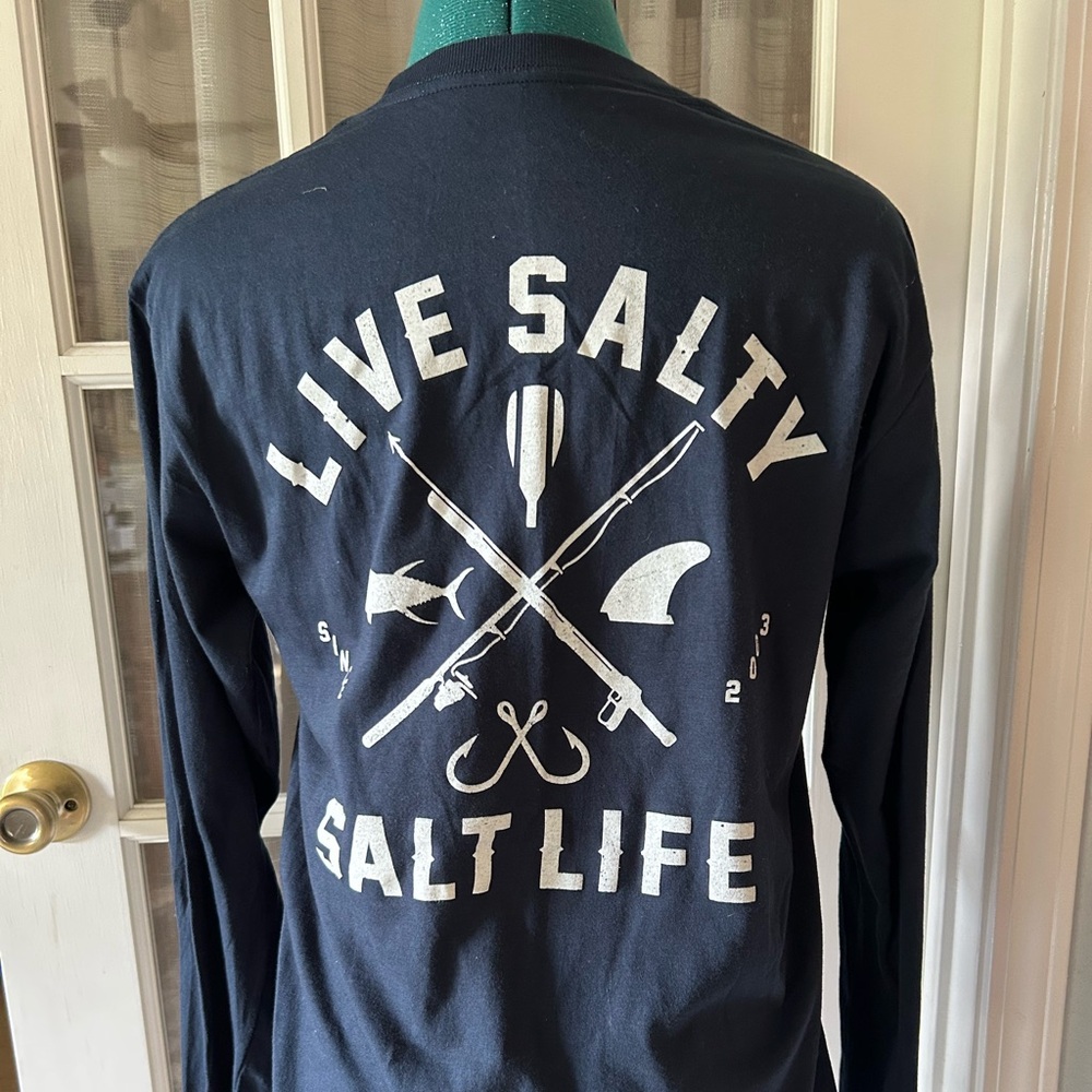 Salt Life Navy Blue Long Sleeve Tee